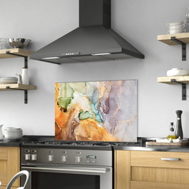 Wallity Cuadro Decorativo de Vidrio Templado Multicolor 50 x 70 cm